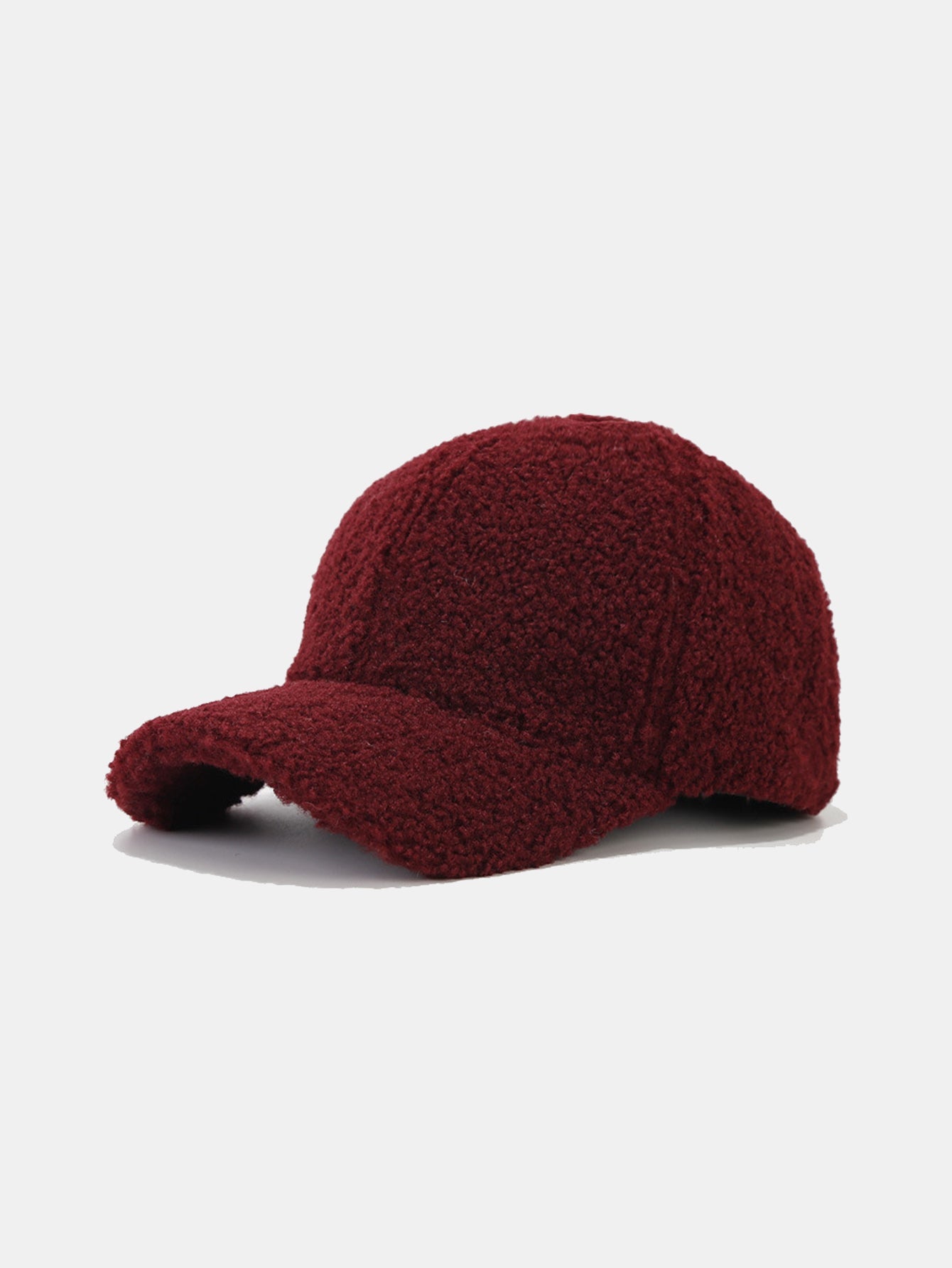 Solid Color Plush Warm Baseball Cap - Naturzy