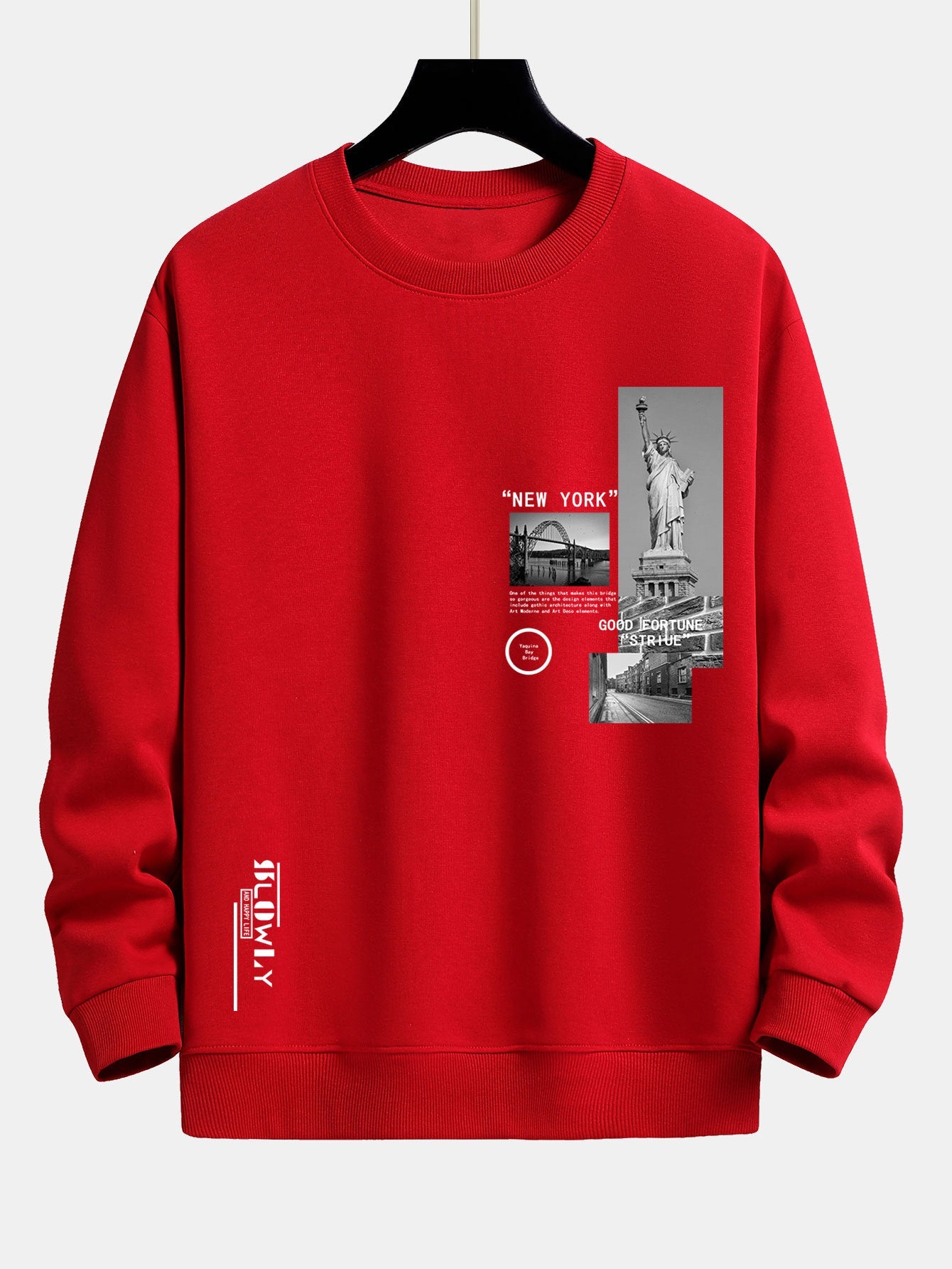 New York Architecture Print Relax Fit Sweatshirt