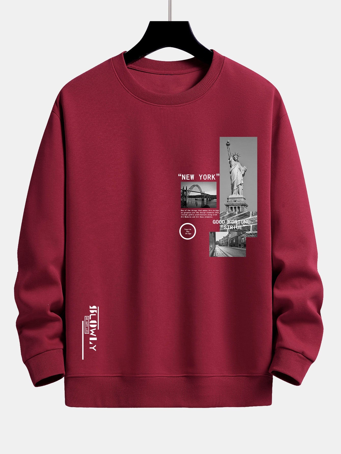 New York Architecture Print Relax Fit Sweatshirt