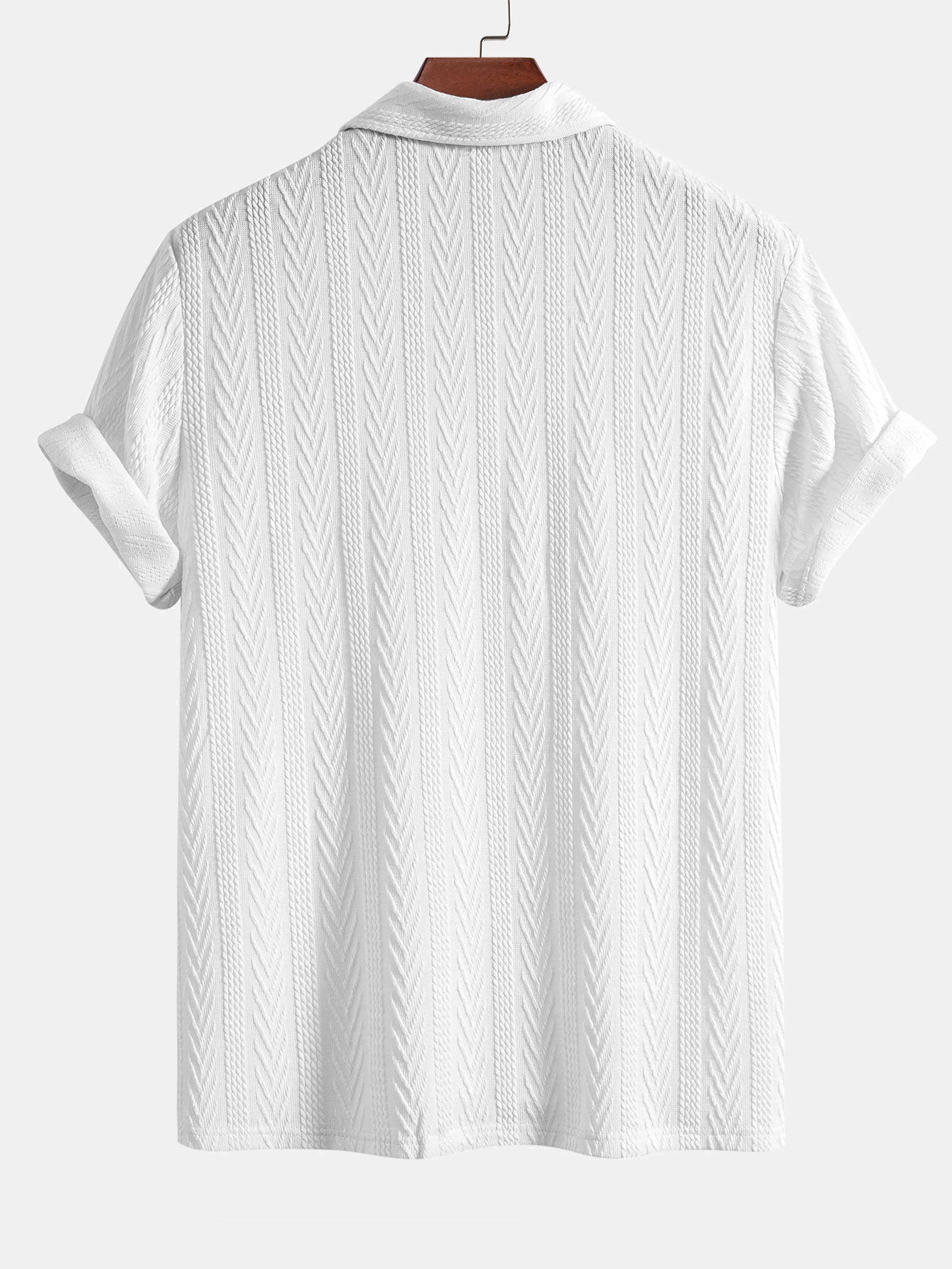 Short Sleeve Jacquard Polo - Naturzy