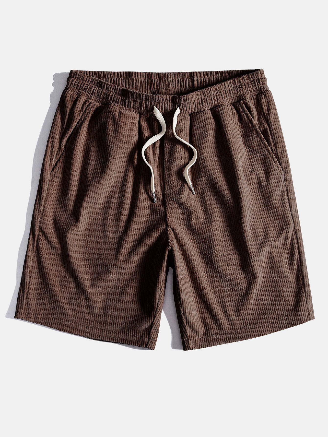 Corduroy Drawstring Shorts - Naturzy
