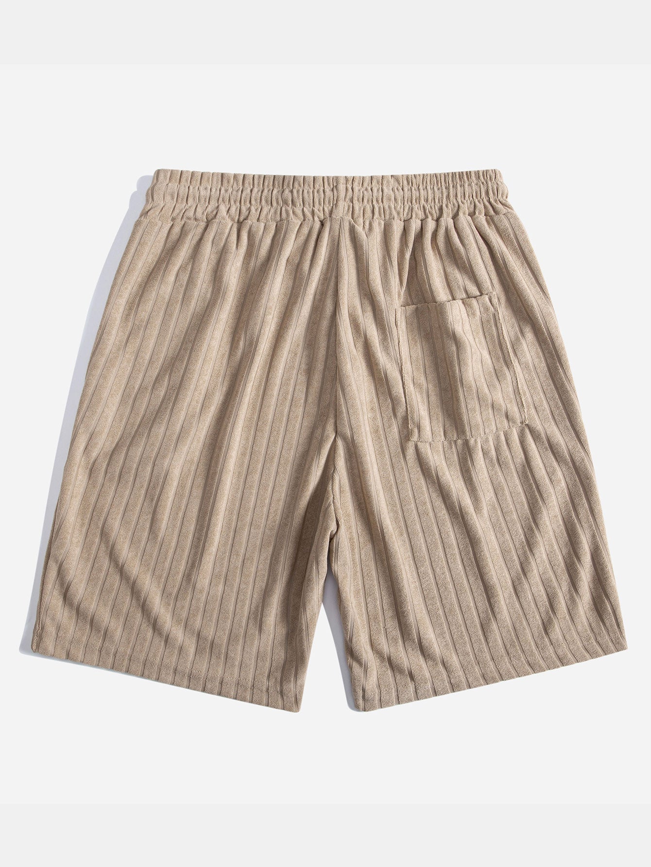 Striped Terry Cuban Shorts - Naturzy