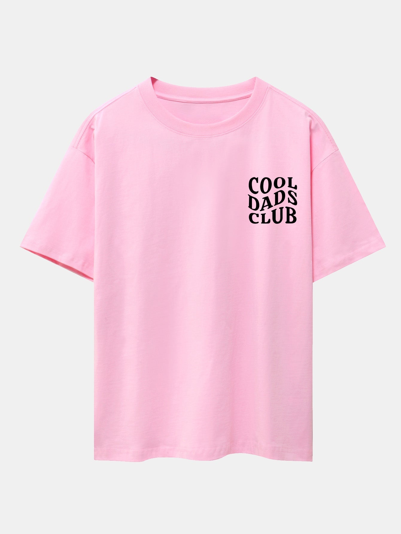 Cool Dads Club Print Drop Shoulder Oversize T-Shirt - Naturzy