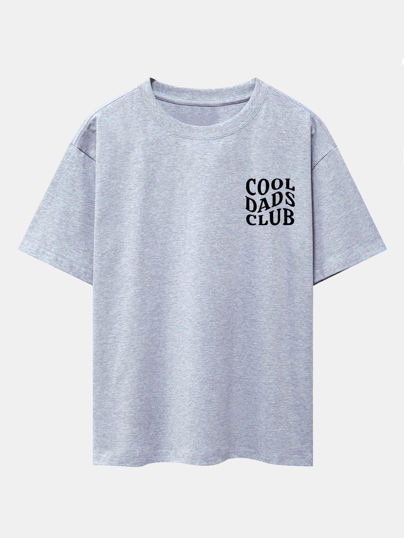 Cool Dads Club Print Drop Shoulder Oversize T-Shirt - Naturzy