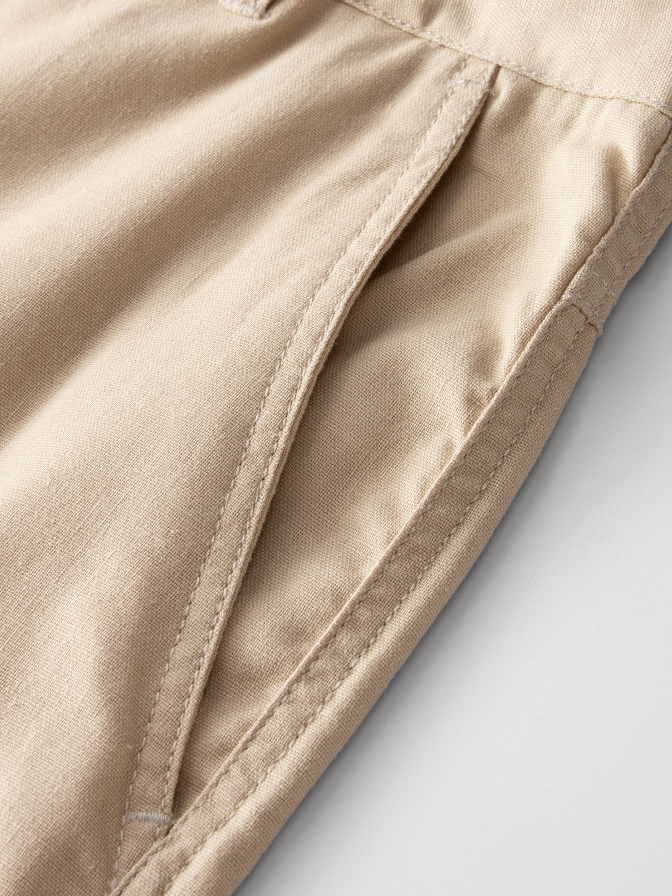 Linen Cotton Blend 11" Shorts - Naturzy