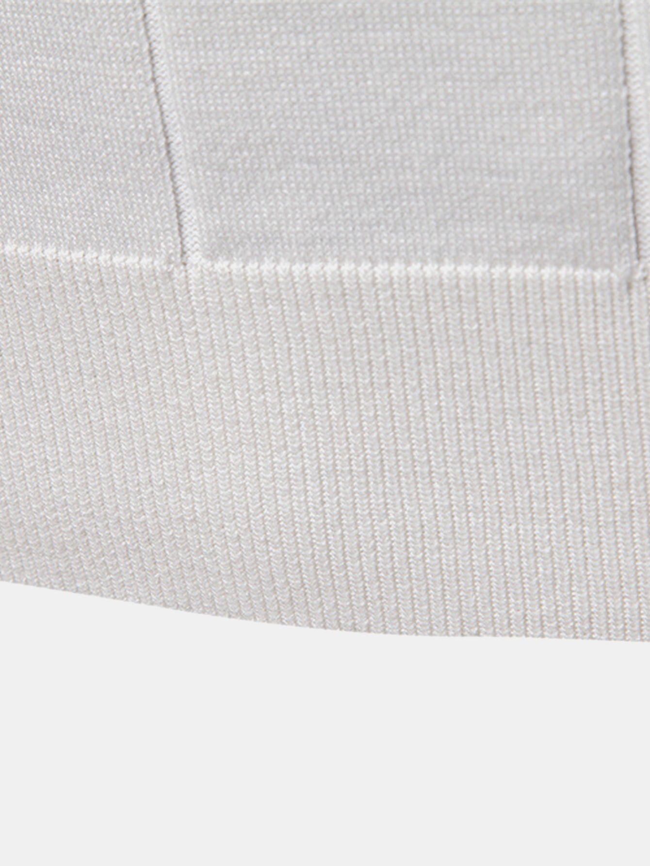 Contrast Trim Zipper Knit Polo Shirt - Naturzy