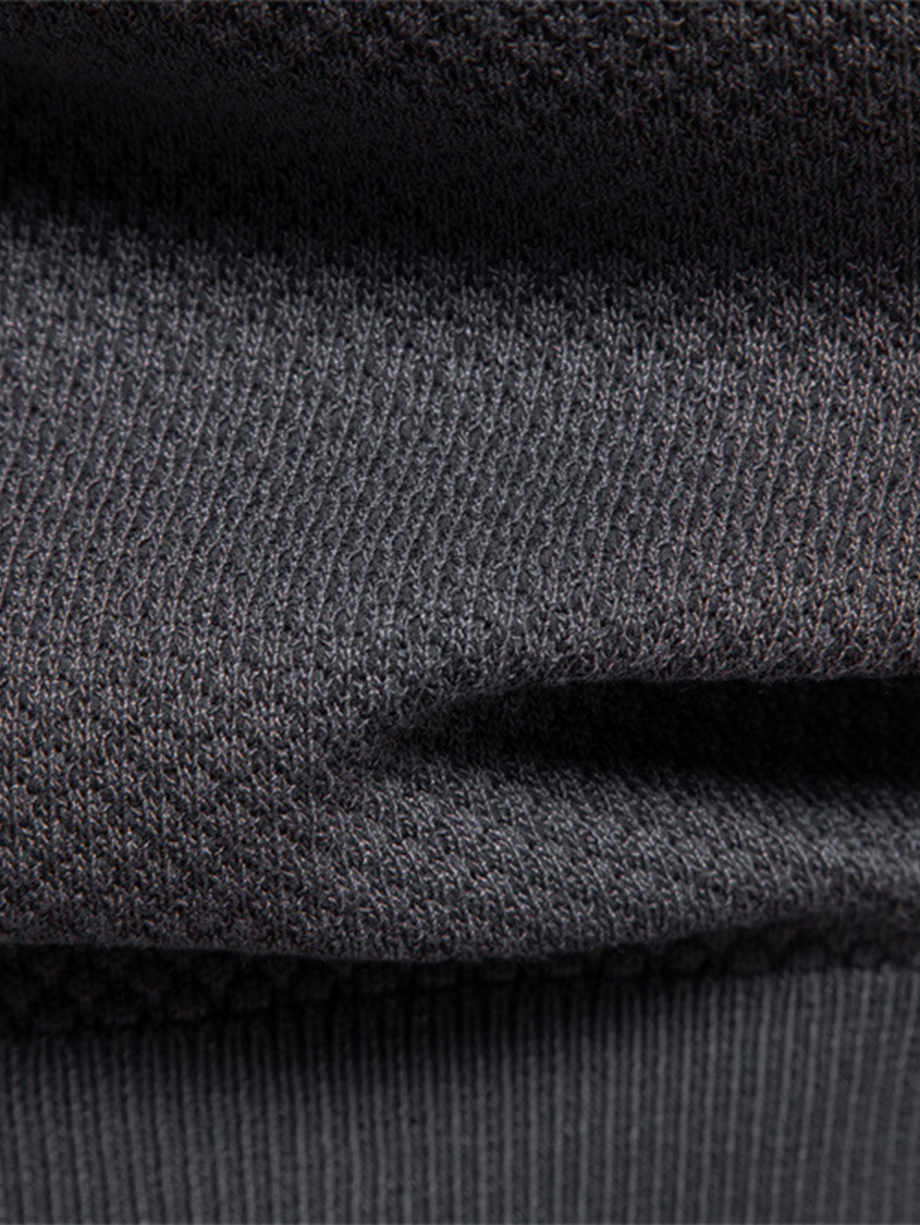 Pineapple Texture Knit V Neck Polo - Naturzy