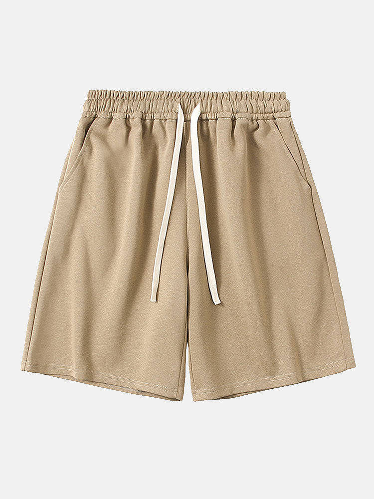 Drawstring Jersey Shorts - Naturzy