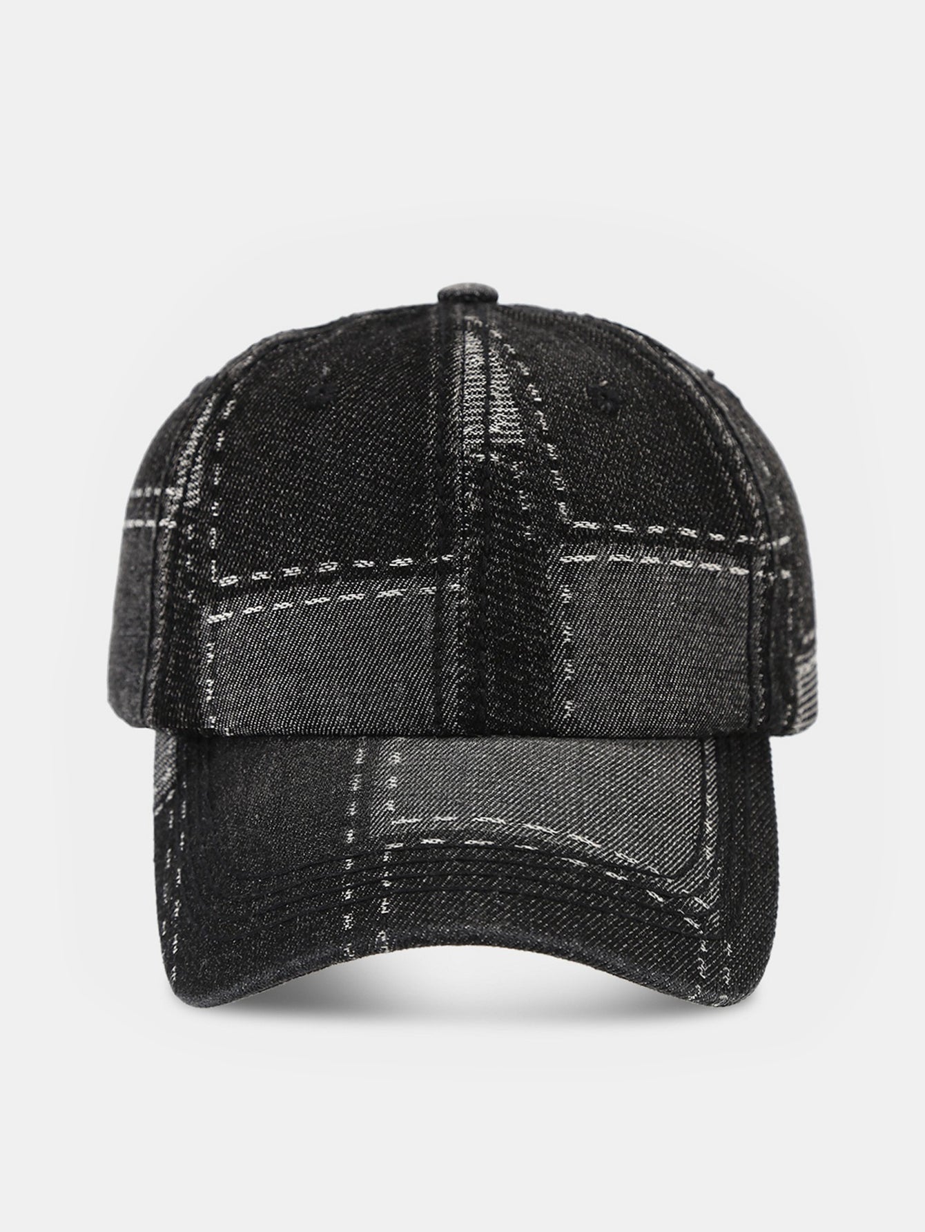 Patch Denim Washed Baseball Cap - Naturzy