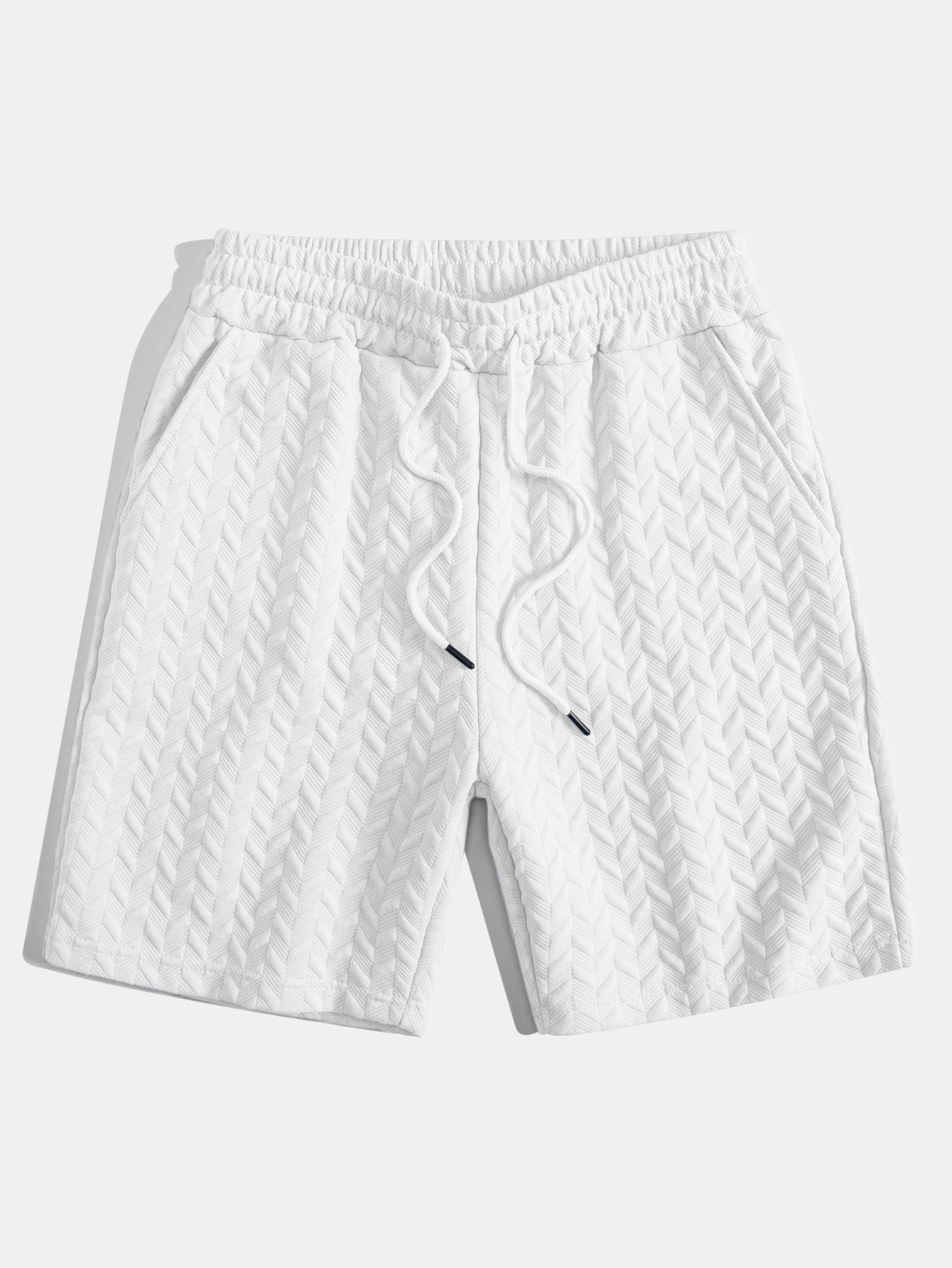 3 Pieces Geometric Jacquard Shorts - Naturzy