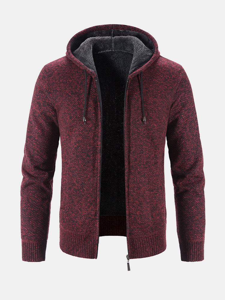 Man Zip Up Hooded Sweater - Naturzy