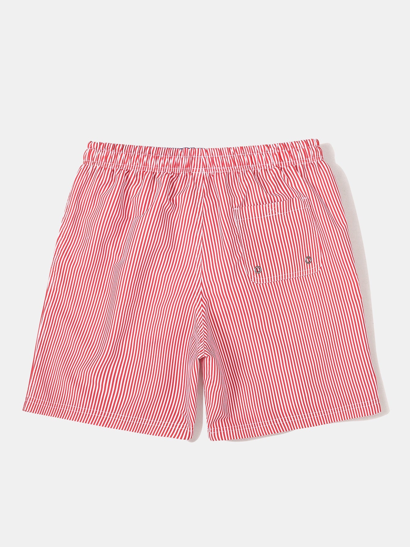 3 Pieces Vertical Striped Drawstring Swim Shorts - Naturzy