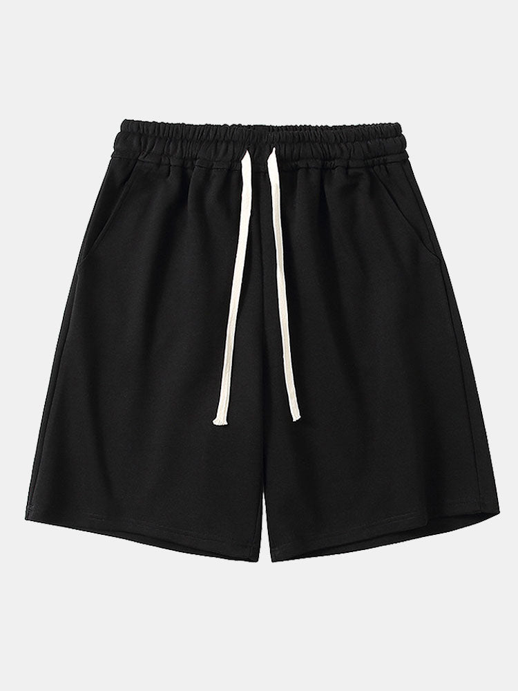 Drawstring Jersey Shorts - Naturzy