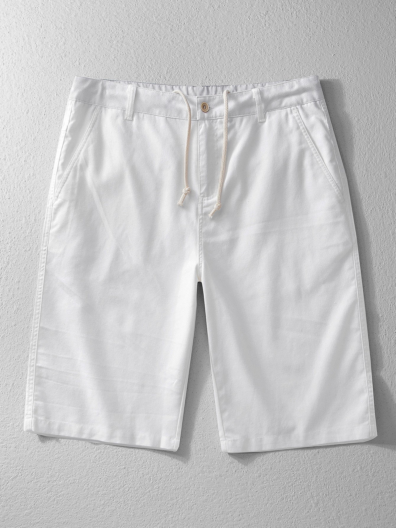 Linen Cotton Blend 11" Shorts - Naturzy