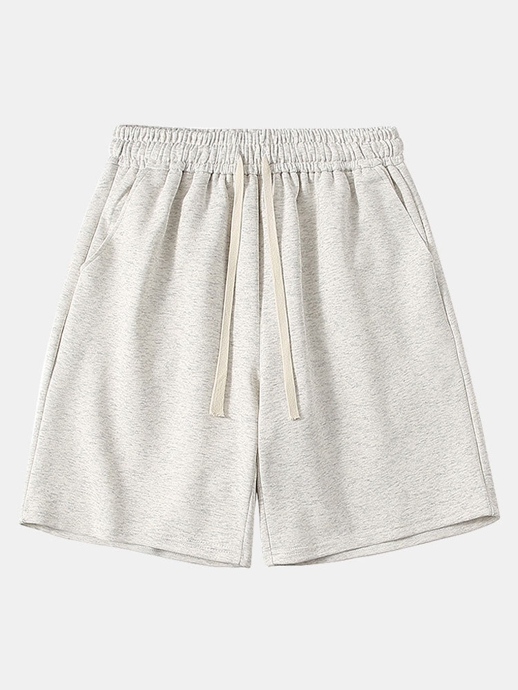 Drawstring Jersey Shorts - Naturzy