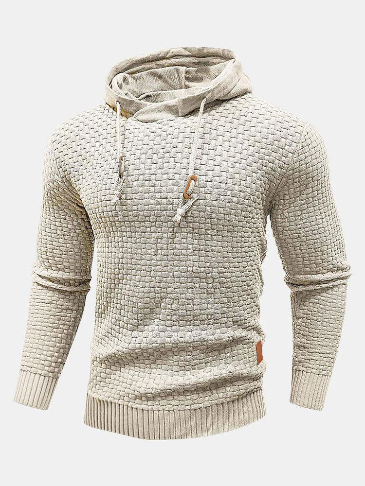 Knit Hooded Sweater - Naturzy