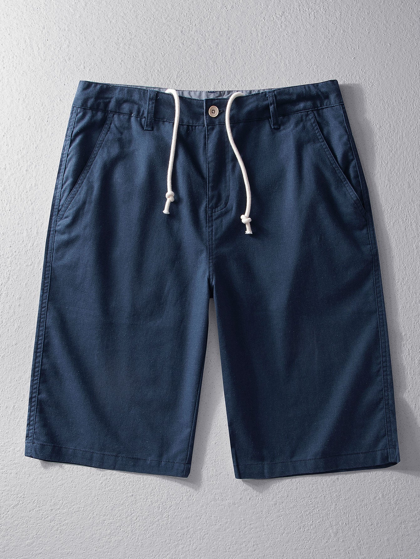 Linen Cotton Blend 11" Shorts - Naturzy