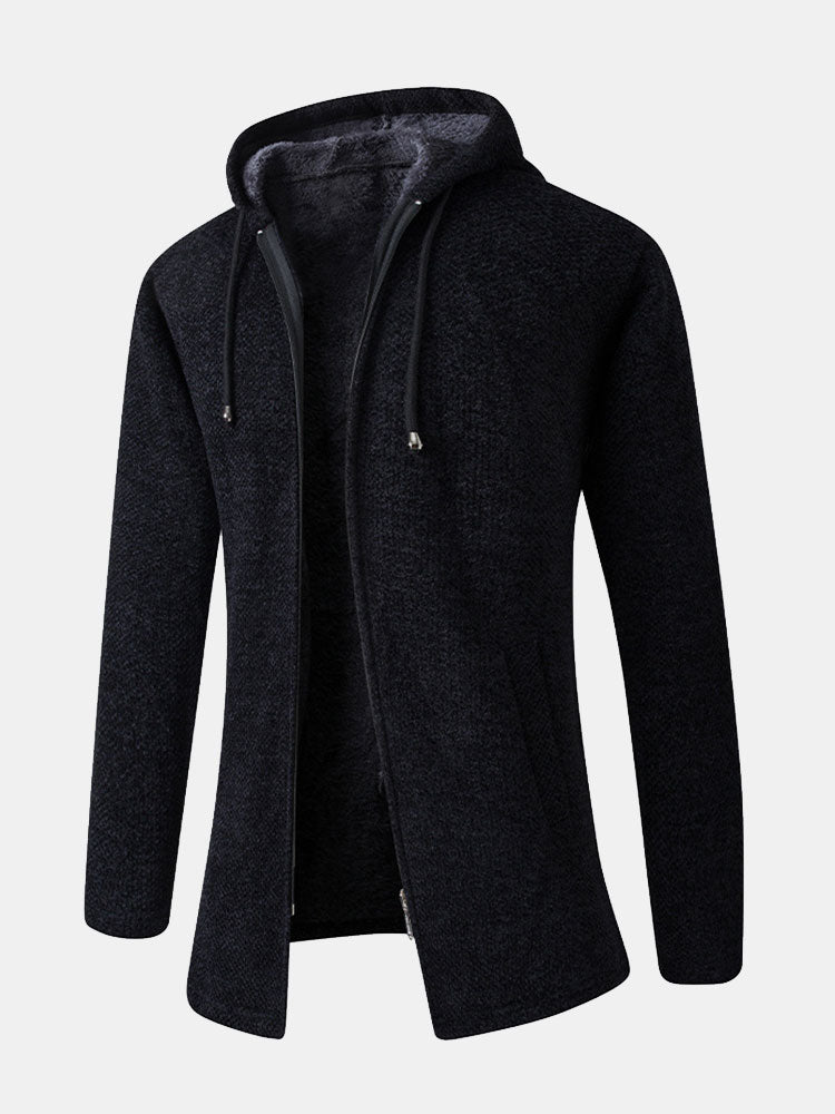 Long Line Hooded Sweater - Naturzy
