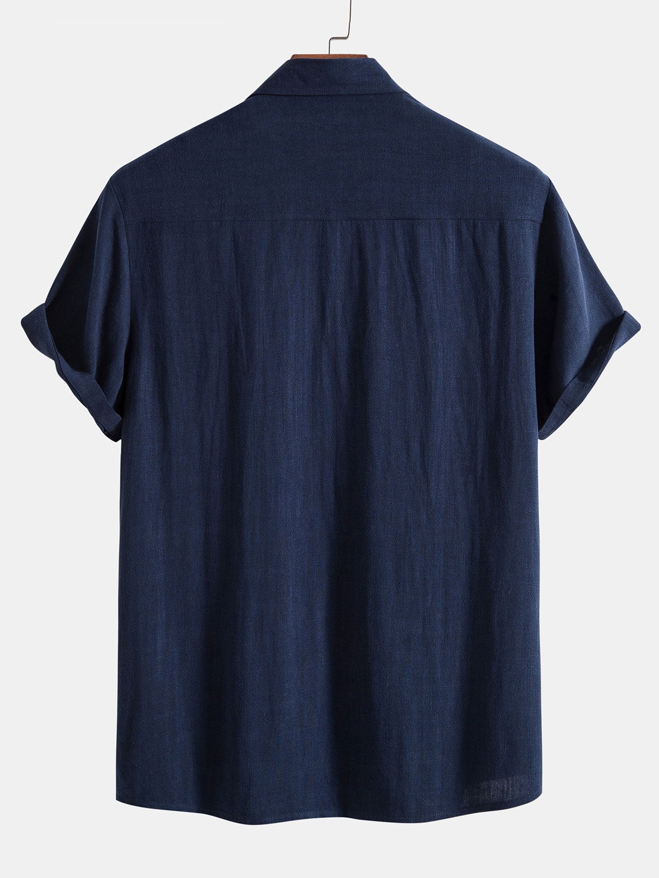 Linen Rayon Blend Button Up Shirt - Naturzy