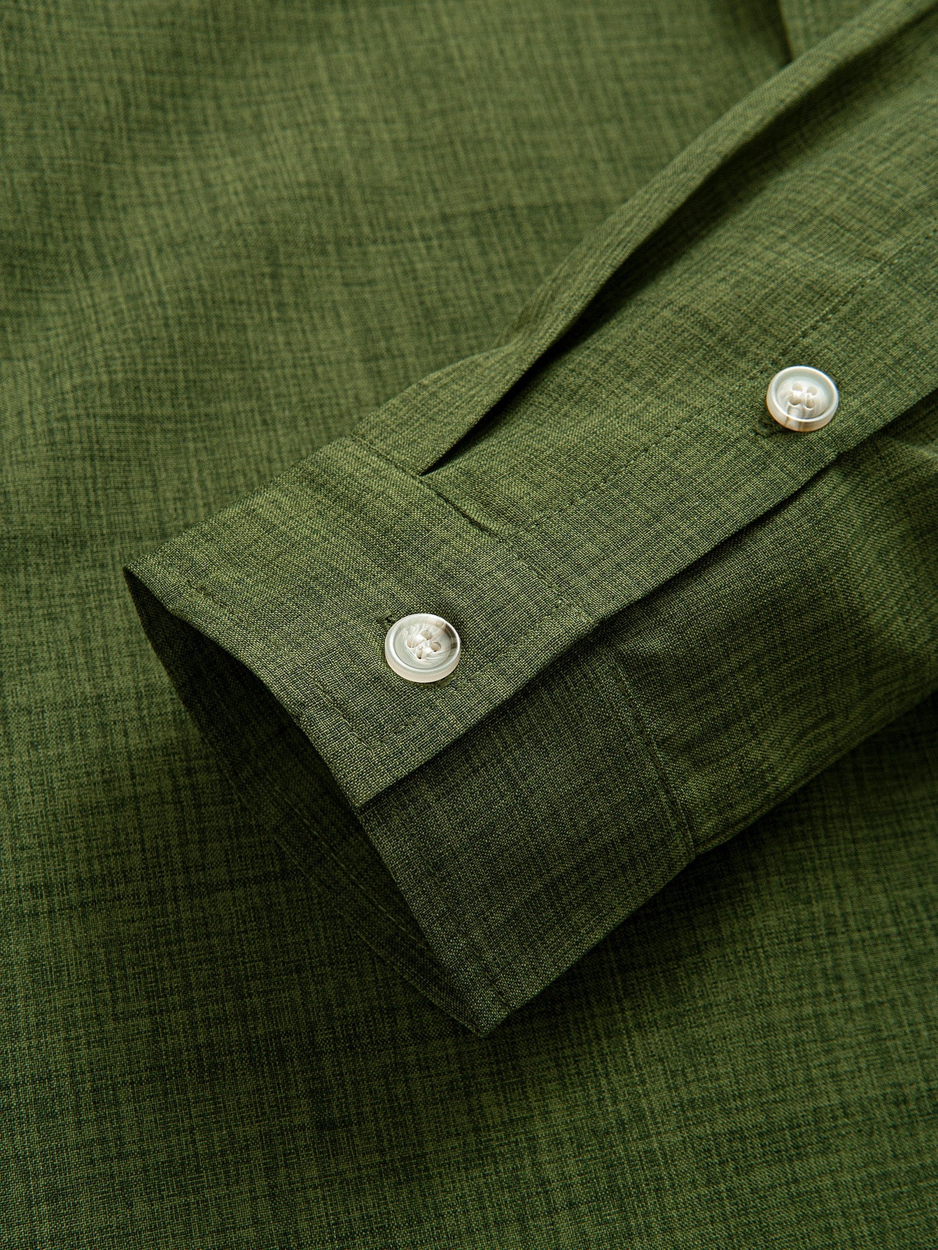 Long Sleeve Stand Collar Shirt - Naturzy
