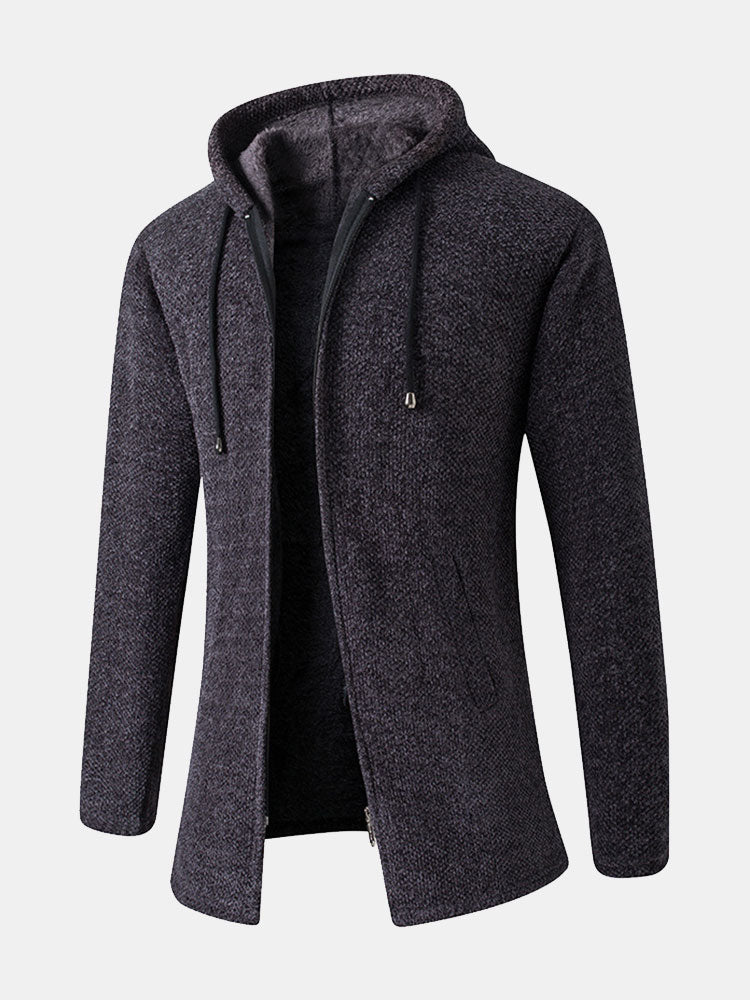 Long Line Hooded Sweater - Naturzy