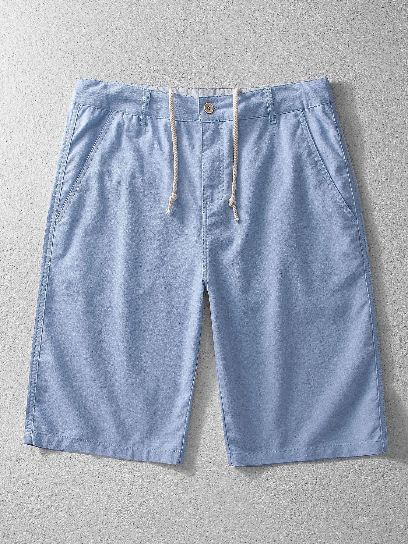 Linen Cotton Blend 11" Shorts - Naturzy