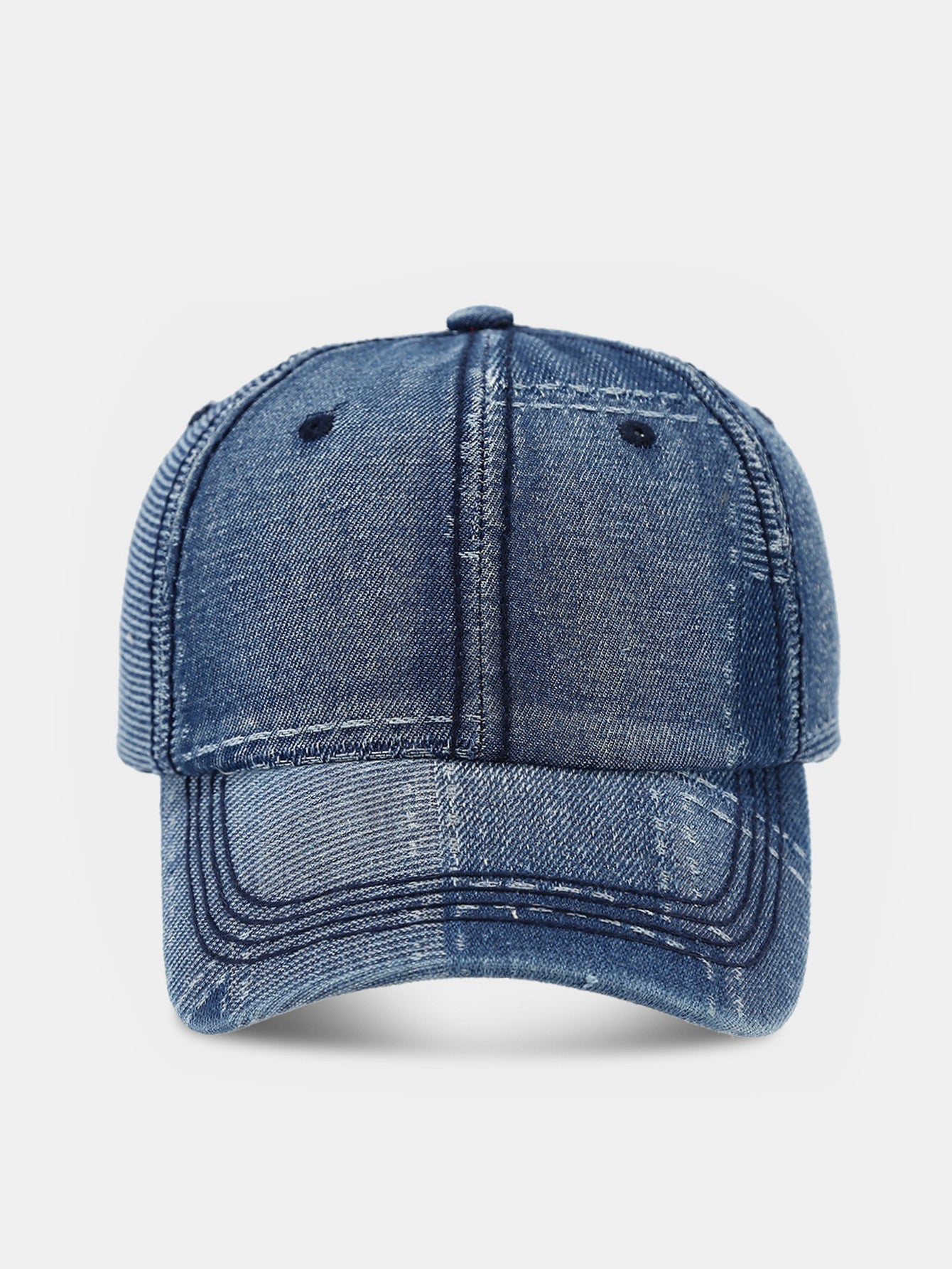 Patch Denim Washed Baseball Cap - Naturzy