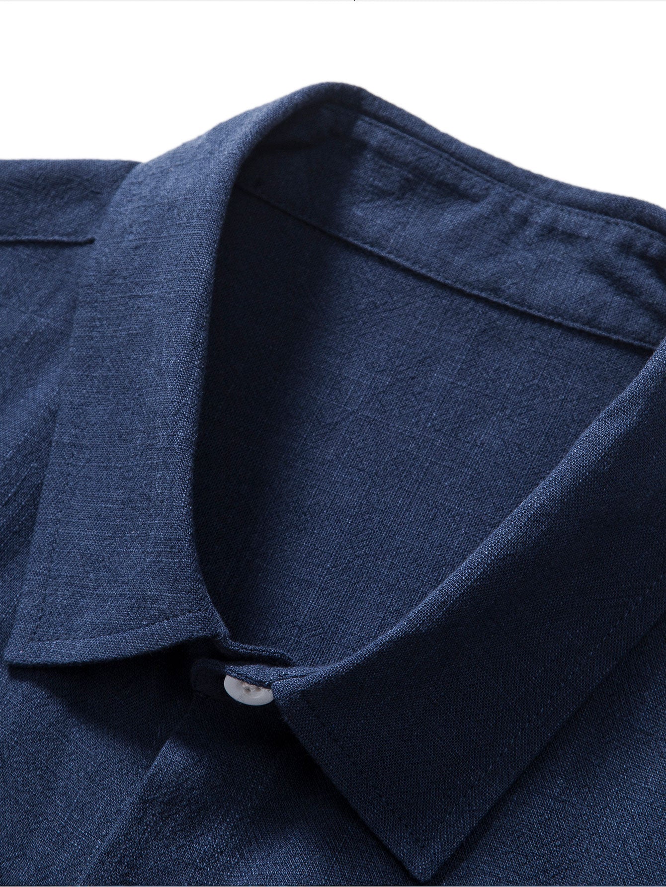 Linen Rayon Blend Button Up Shirt - Naturzy