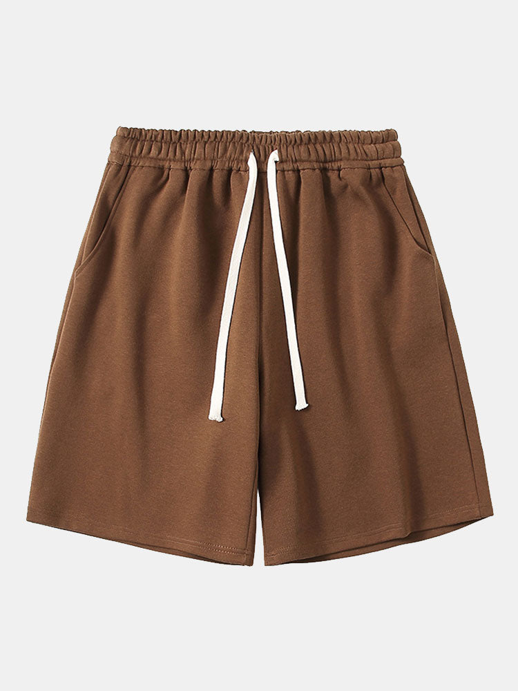 Drawstring Jersey Shorts - Naturzy
