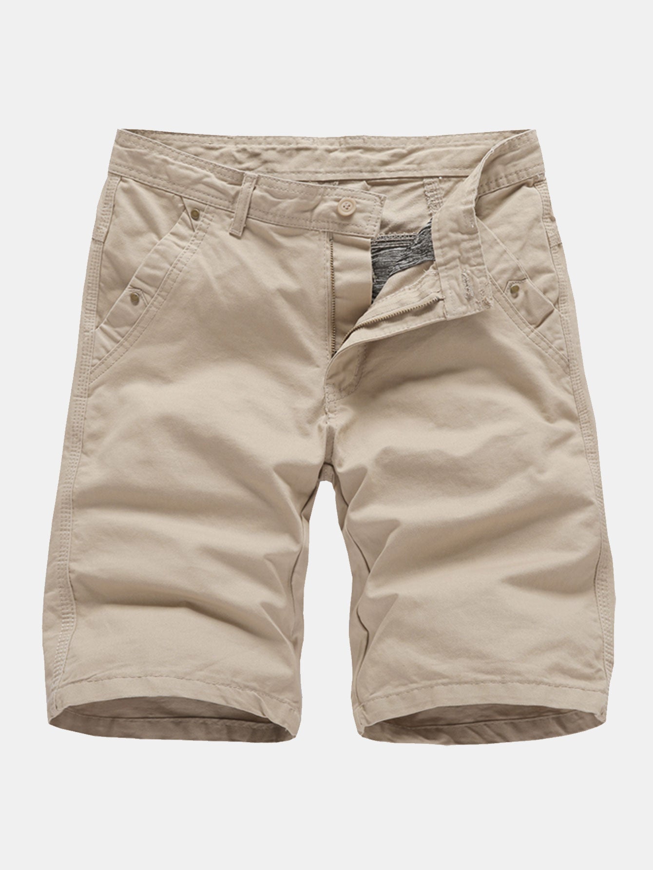 Man Stud Pocket Chino Shorts - Naturzy