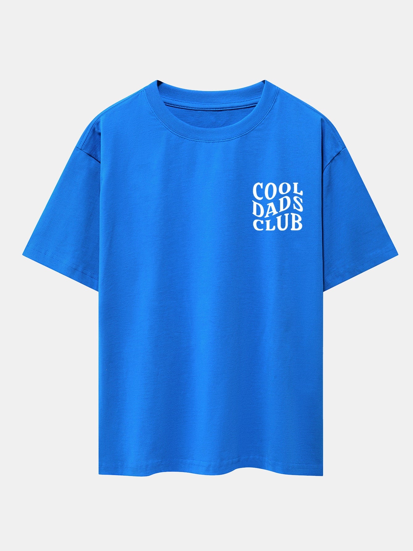 Cool Dads Club Print Drop Shoulder Oversize T-Shirt - Naturzy