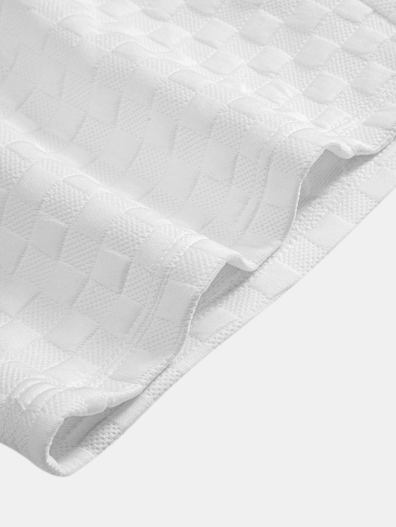Checkerboard Jacquard Shorts - Naturzy