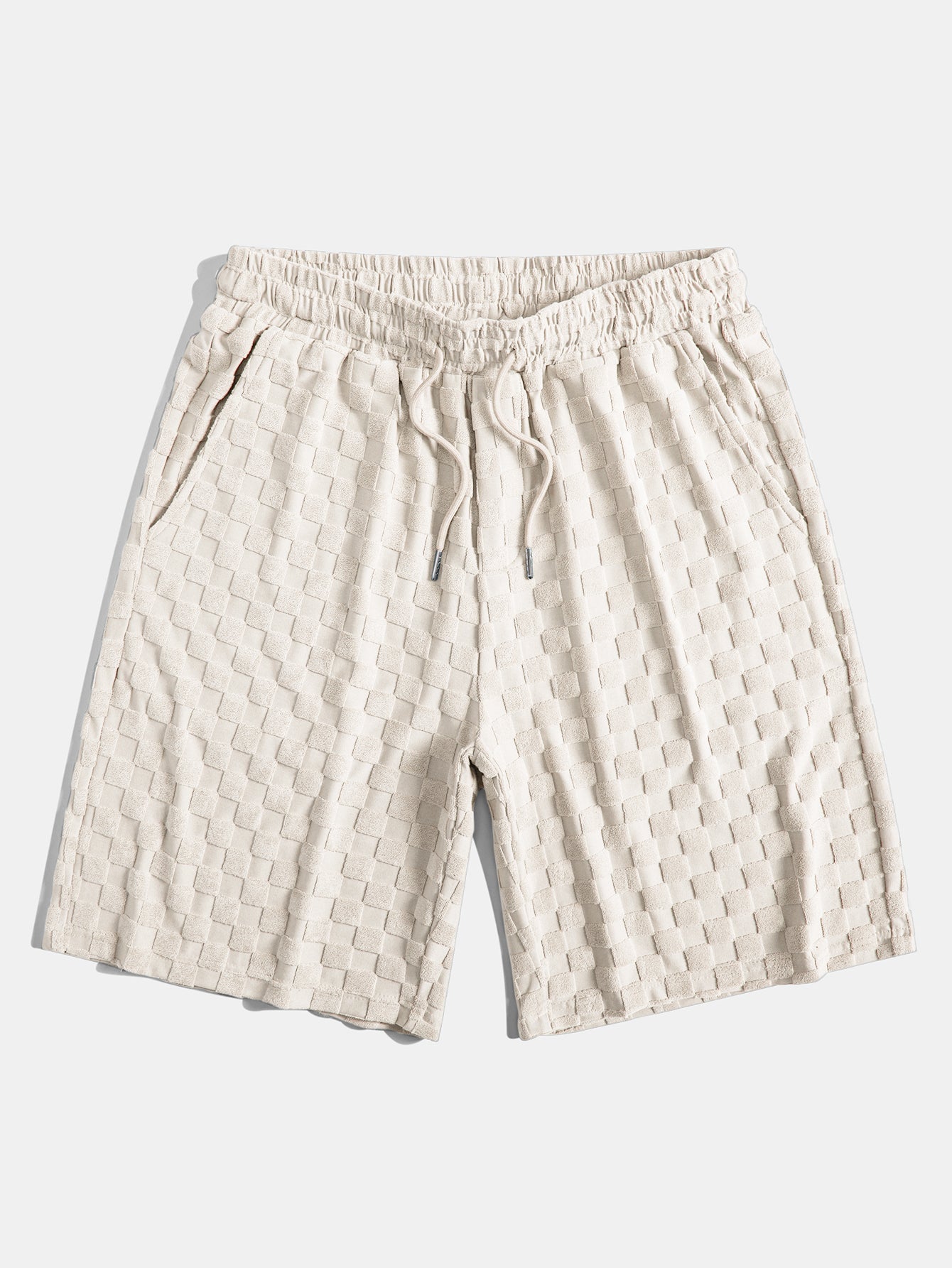 Checkerboard Towel Shorts - Naturzy