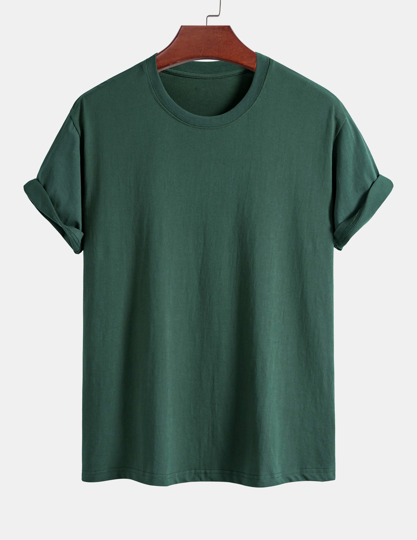 3 Pieces Basic Regular Fit Cotton T-Shirts - Naturzy