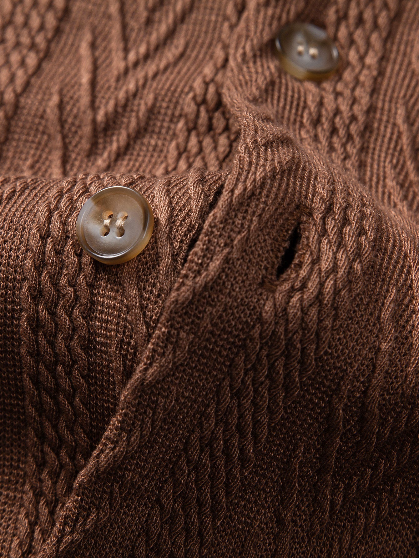 Texture Jacquard Cuban Shirt - Naturzy