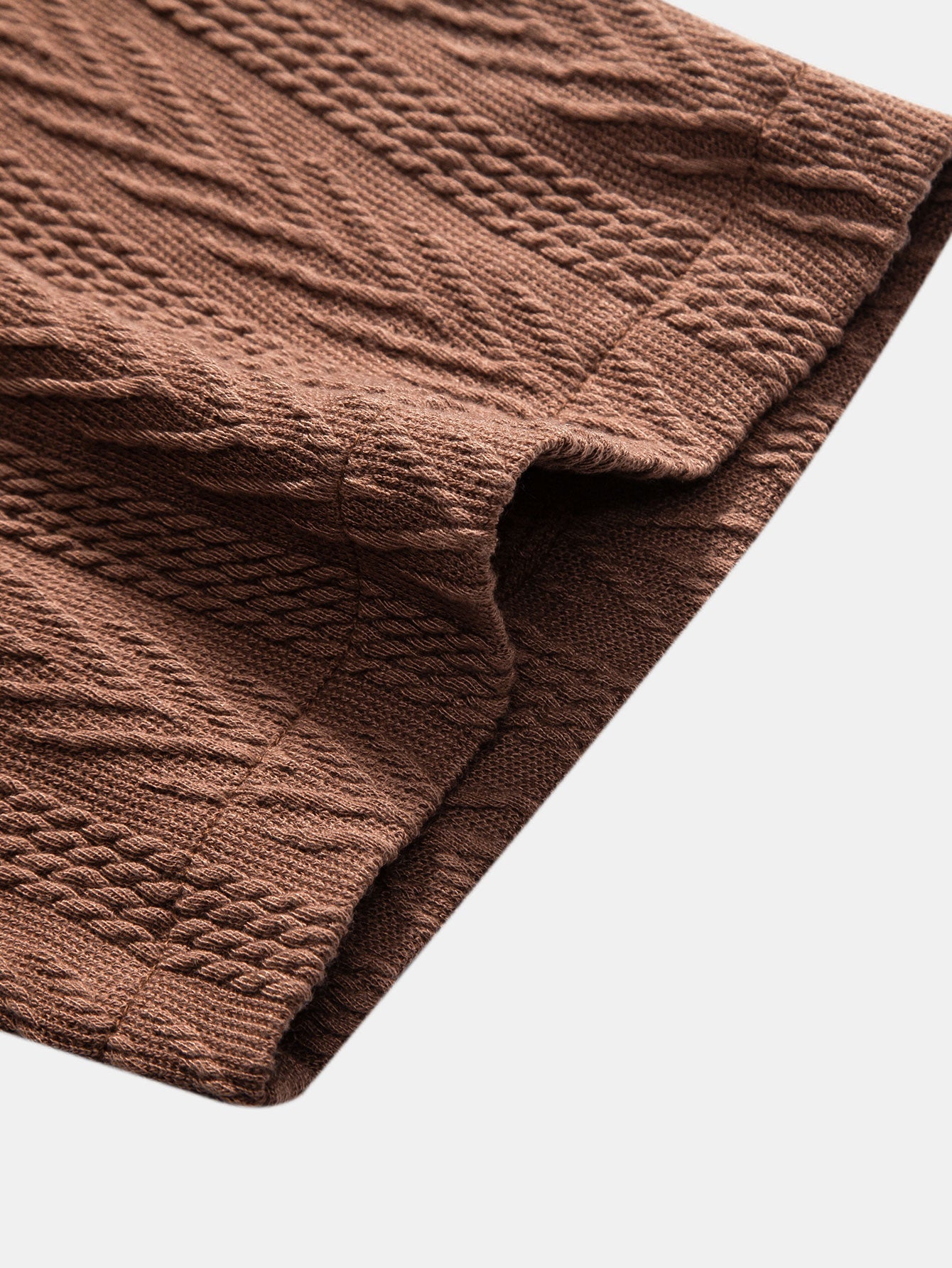 Texture Jacquard Cuban Shirt - Naturzy