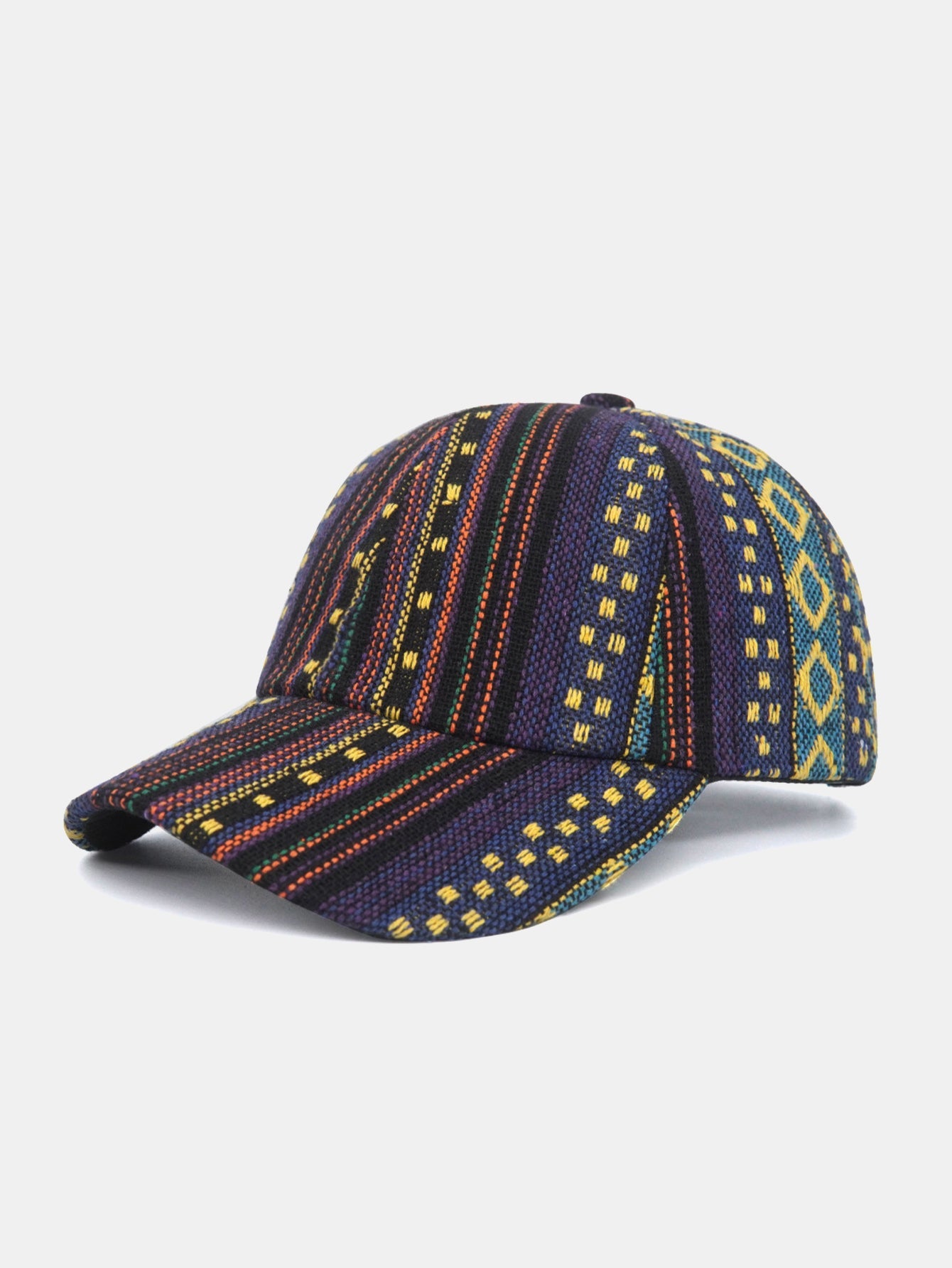 Bohemian Geometry Jacquard Pattern Baseball Cap - Naturzy