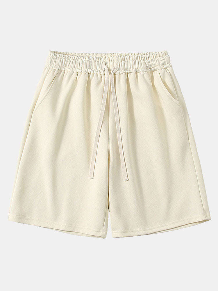 Drawstring Jersey Shorts - Naturzy