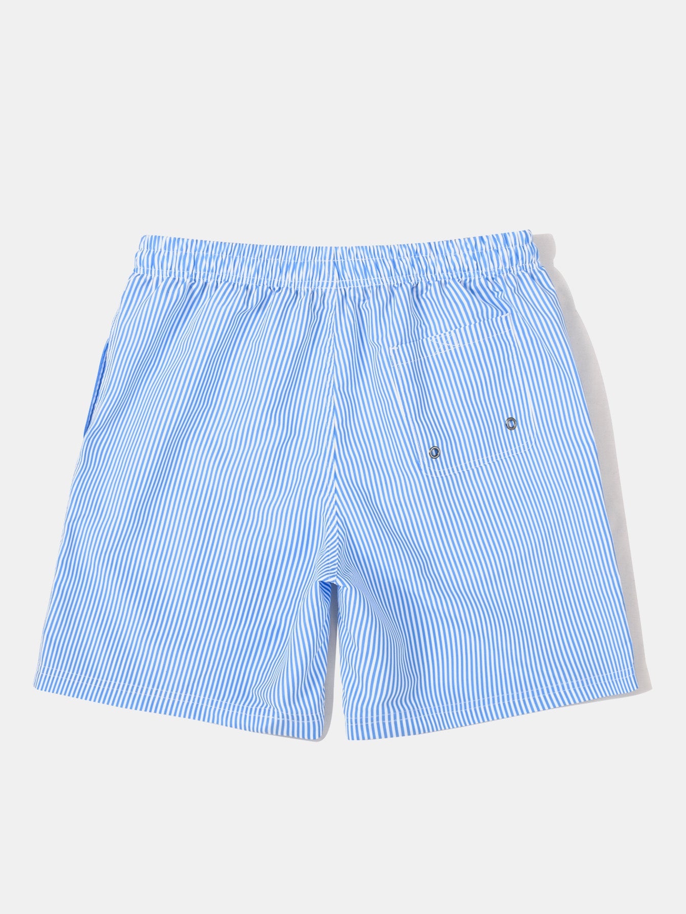 3 Pieces Vertical Striped Drawstring Swim Shorts - Naturzy