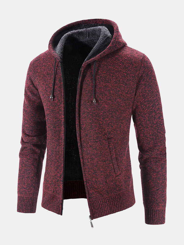 Man Zip Up Hooded Sweater - Naturzy