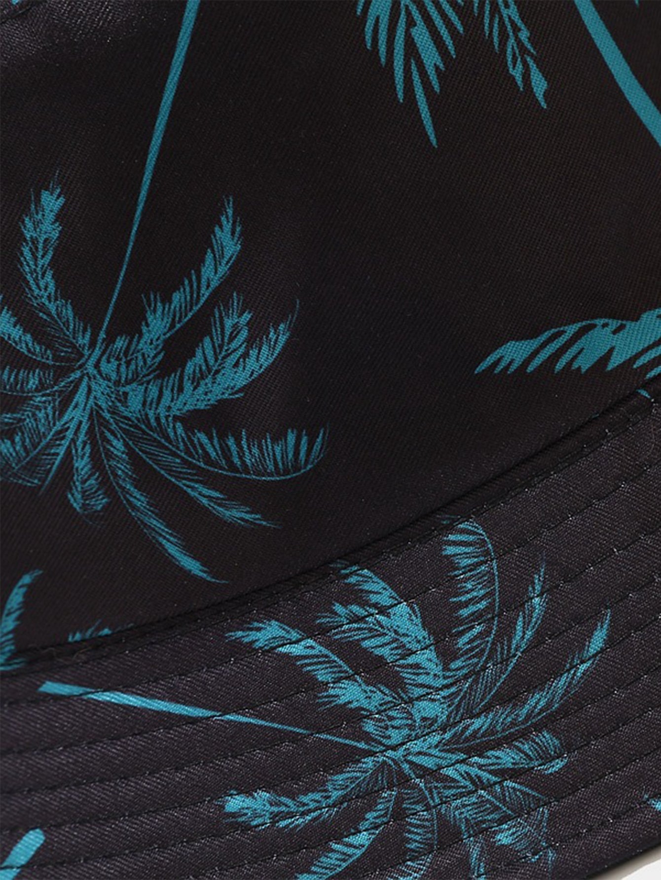 Double Side Reversible Palm Tree Pattern Bucket Hat - Naturzy