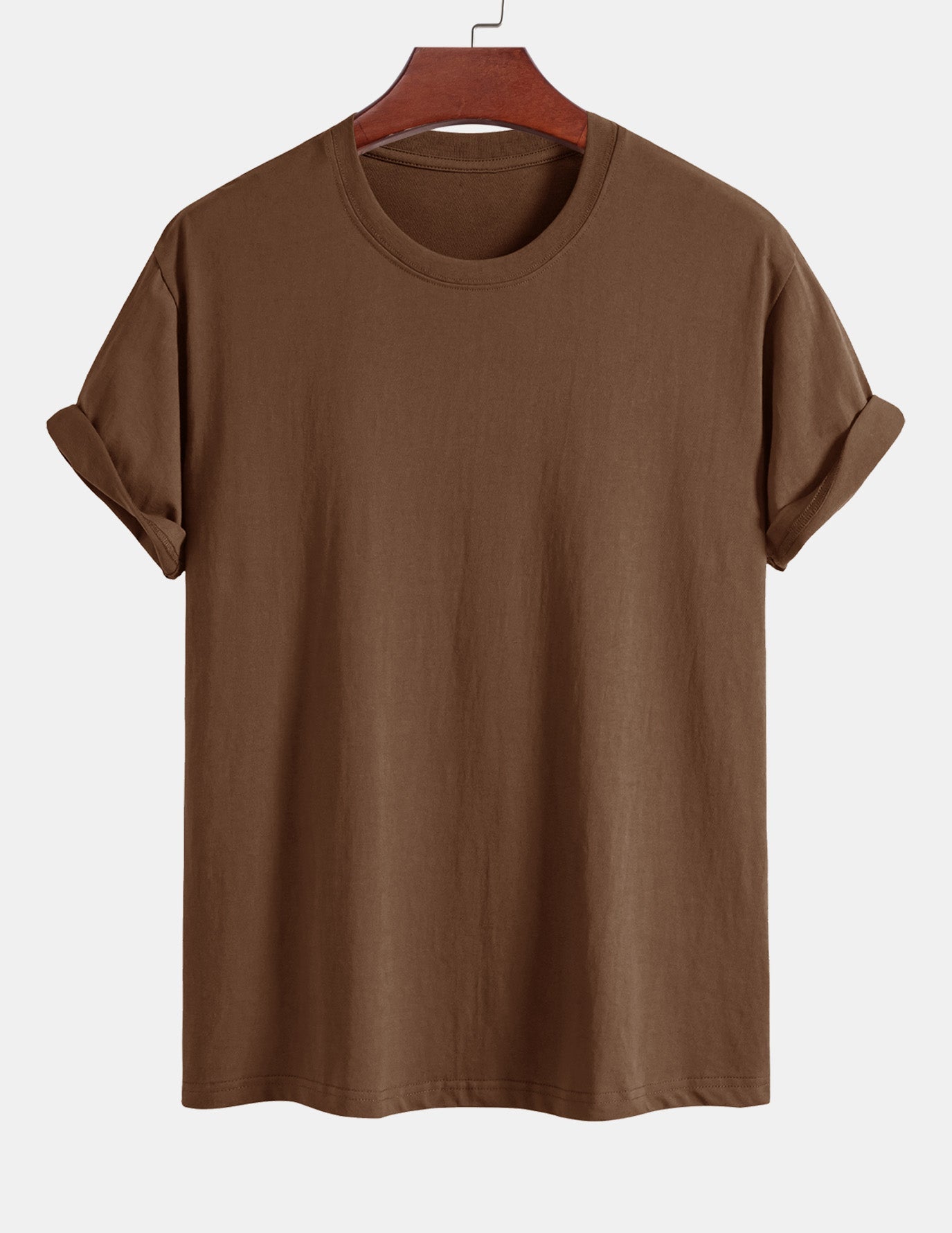3 Pieces Basic Regular Fit Cotton T-Shirts - Naturzy