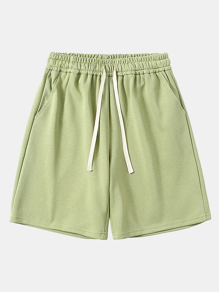 Drawstring Jersey Shorts - Naturzy