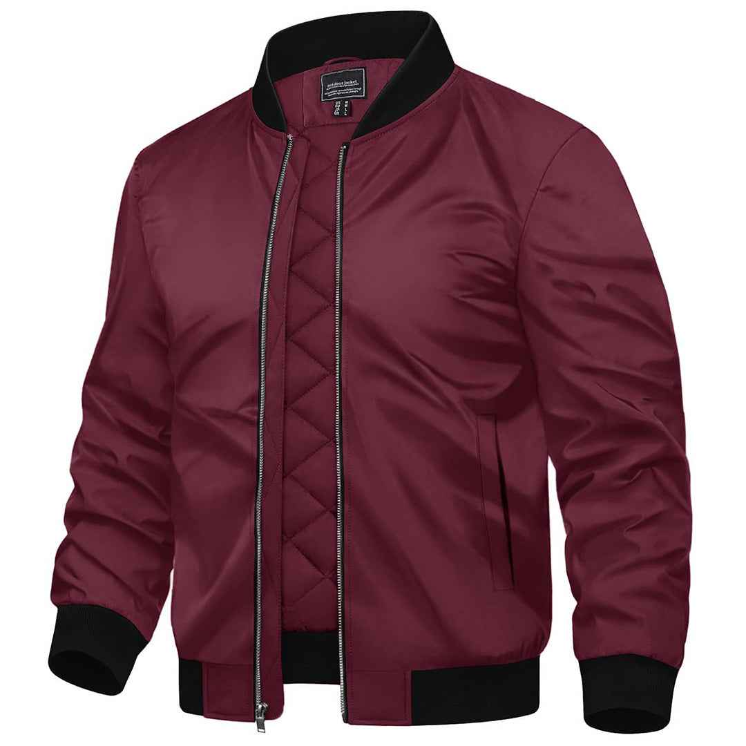 Men's Water-Resistant Windproof Bomber Casual Jackets