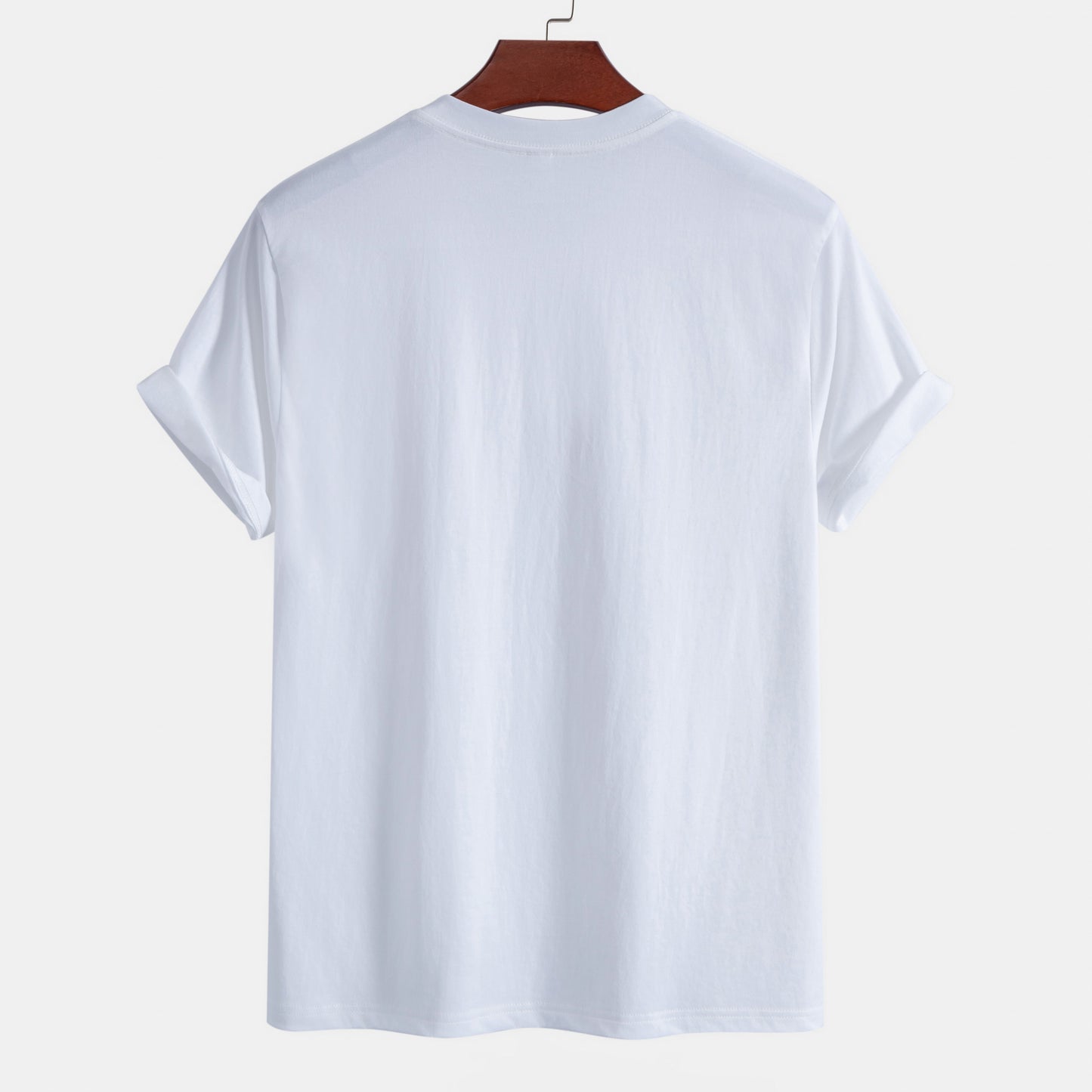 Regular Fit Palm Tree Print Cotton T-Shirt - Naturzy