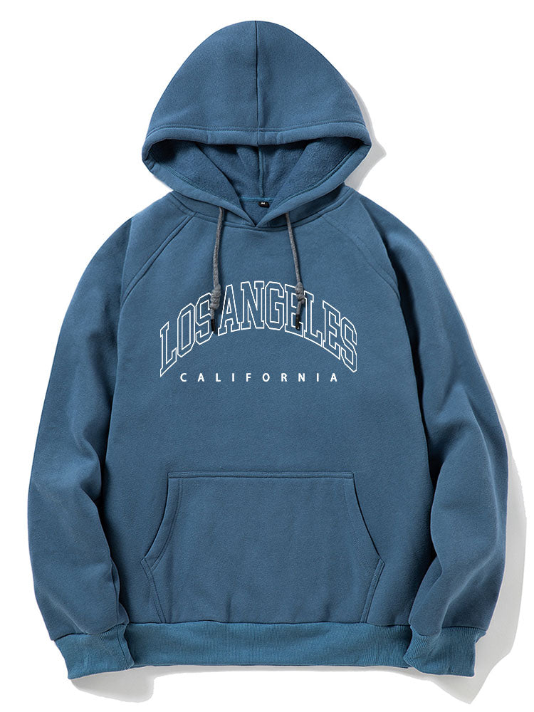 Los Angeles Letter Graphic Hoodies - Naturzy