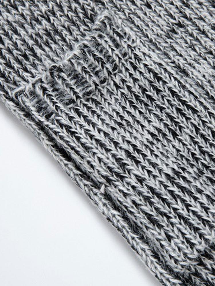 Long Line Horn Buckle Hooded Knitted Cardigan - Naturzy