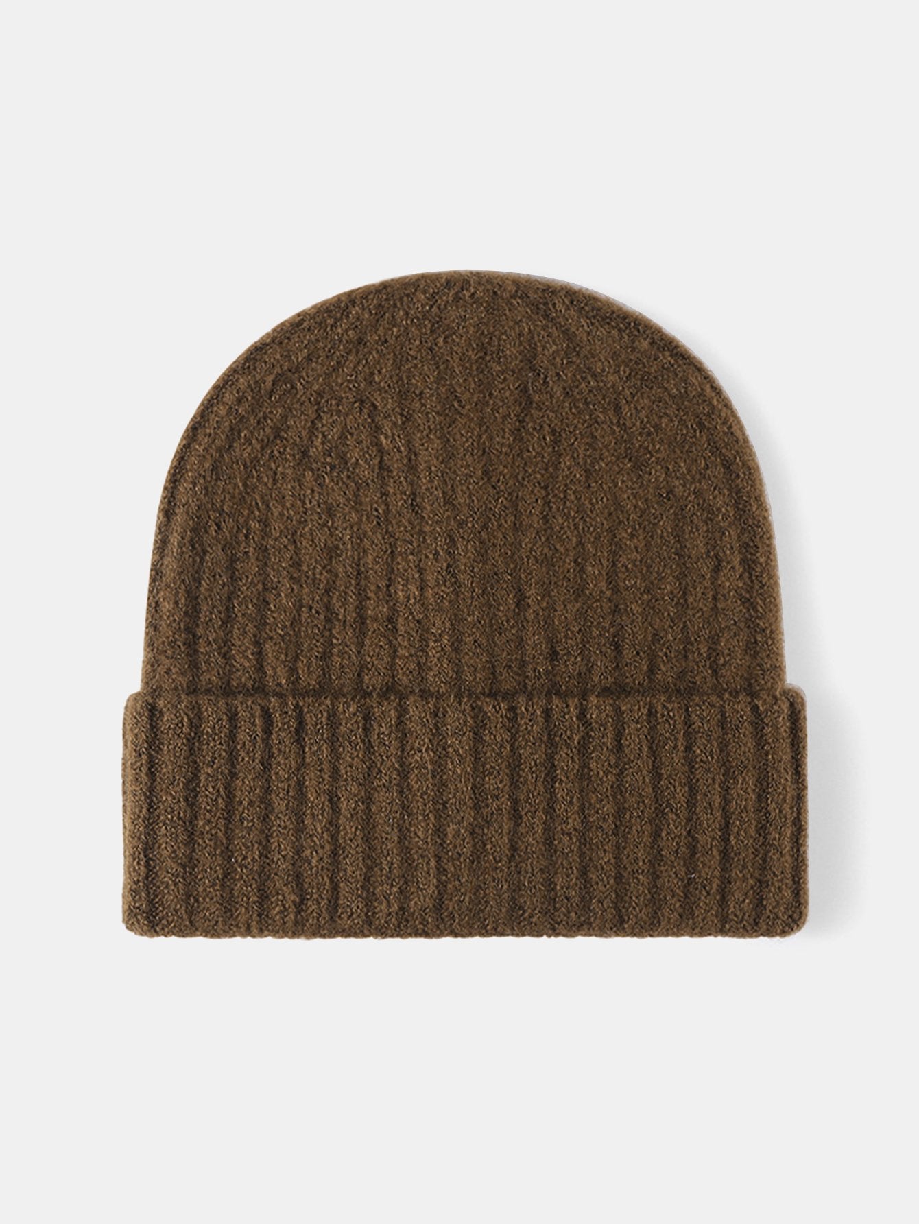 Faux Wool Warm Stripe Knit Beanie Hat - Naturzy