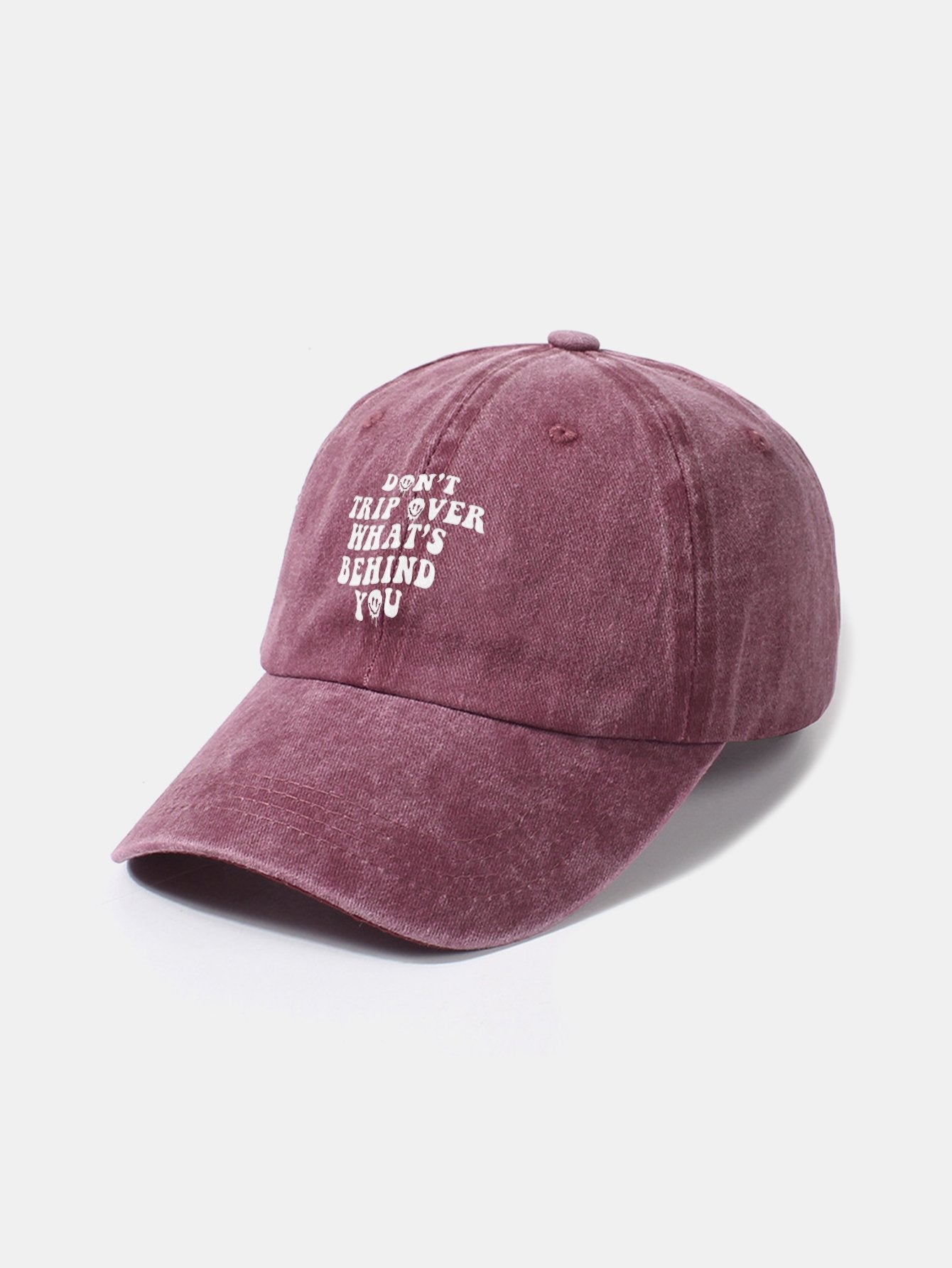 Personalized Slogan Classic Retro Washed Cotton Baseball Cap - Naturzy