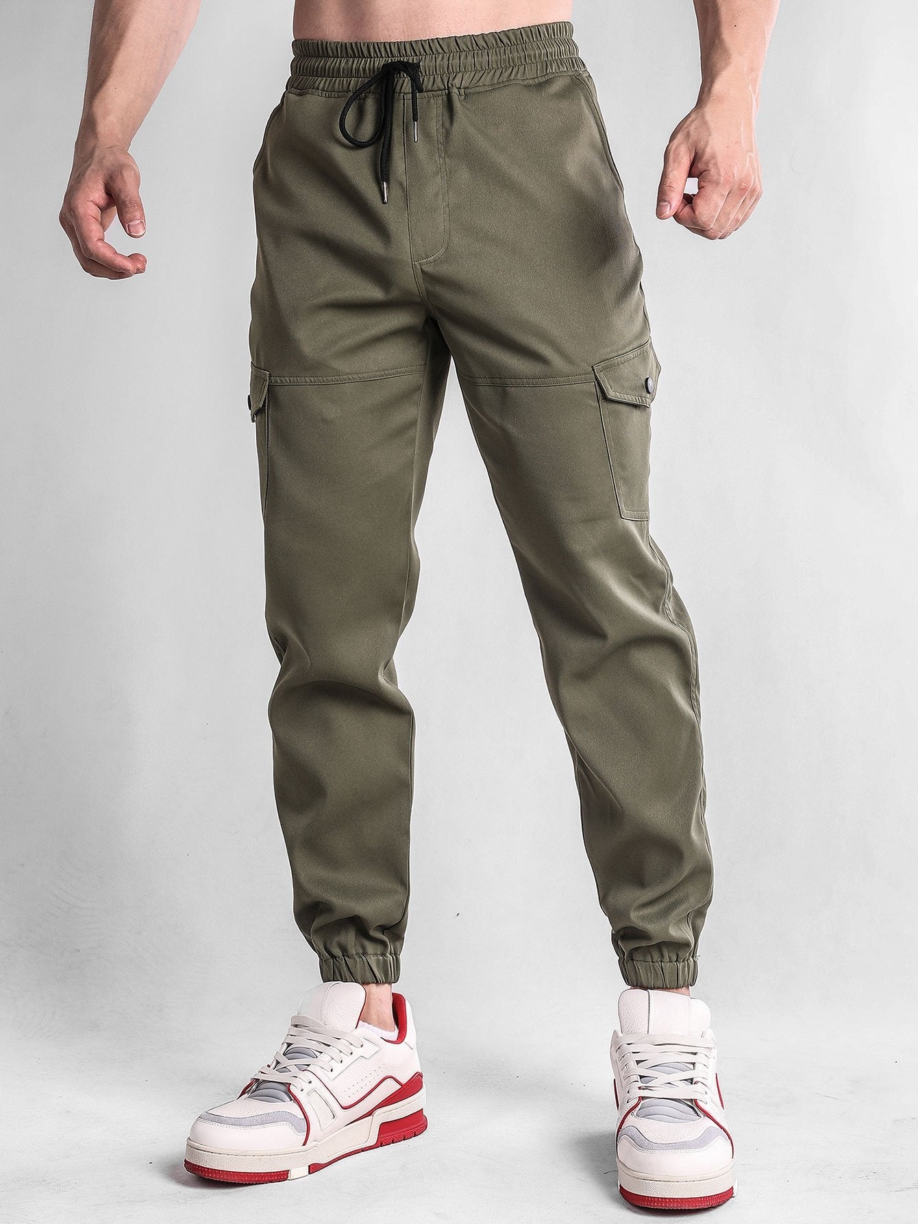 Chino Cargo Jogger Pants - Naturzy